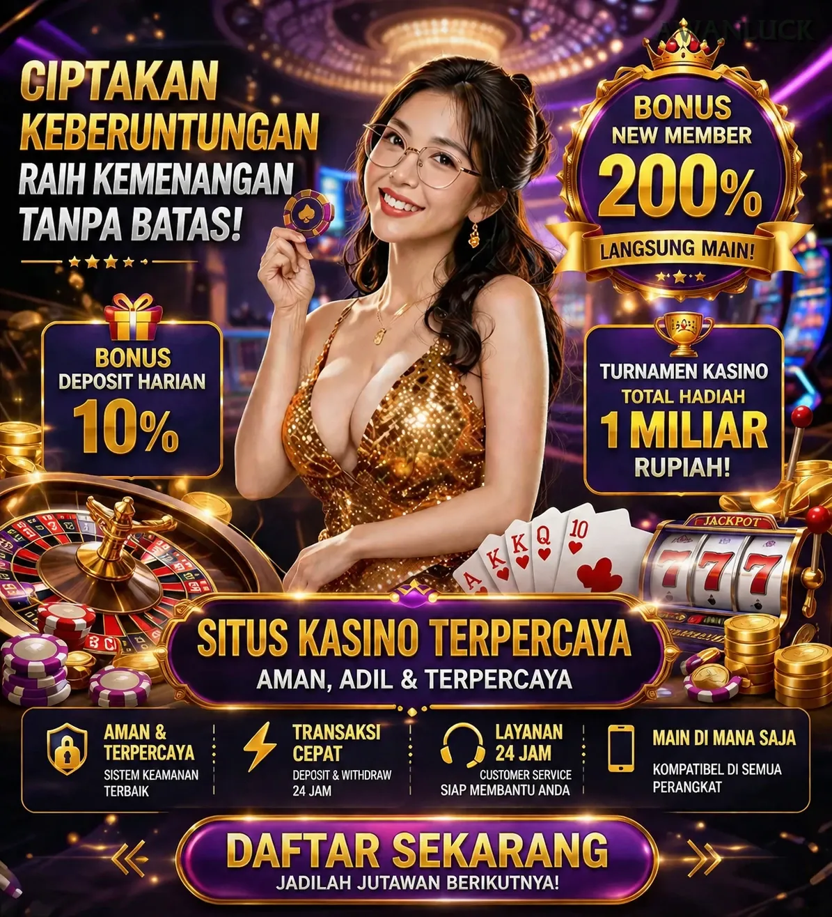 Ikon aplikasi awanluck resmi